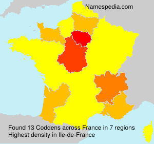 Surname Coddens in France Surname Coddens in France