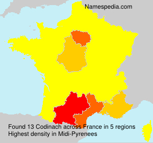 Surname Codinach in France Surname Codinach in France