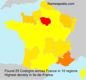 Surname Codogno in France Surname Codogno in France