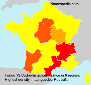 Surname Codorniu in France Surname Codorniu in France