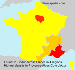 Surname Codur in France Surname Codur in France