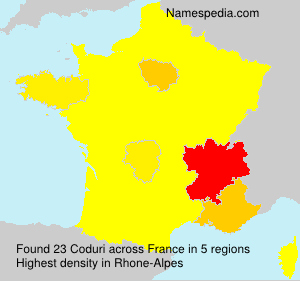 Surname Coduri in France Surname Coduri in France