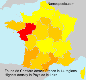 Surname Coeffard in France Surname Coeffard in France