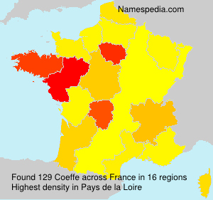 Surname Coeffe in France Surname Coeffe in France