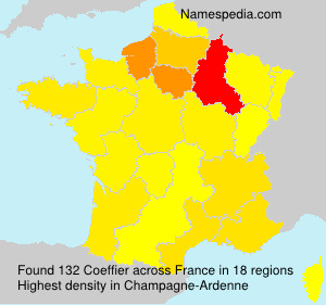 Surname Coeffier in France Surname Coeffier in France