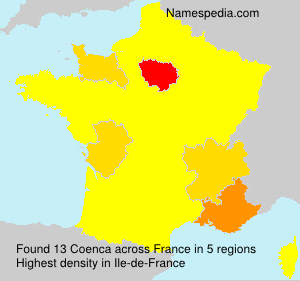 Surname Coenca in France Surname Coenca in France