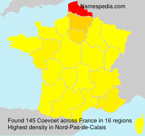 Surname Coevoet in France Surname Coevoet in France