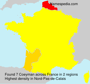 Surname Coeyman in France Surname Coeyman in France