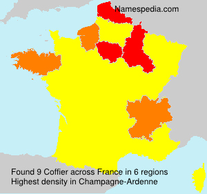 Surname Coffier in France Surname Coffier in France