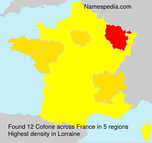 Surname Cofone in France Surname Cofone in France