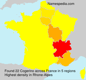 Surname Cogerino in France