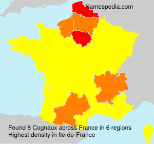 Surname Cognaux in France Surname Cognaux in France