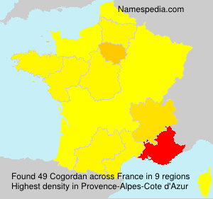 Surname Cogordan in France Surname Cogordan in France