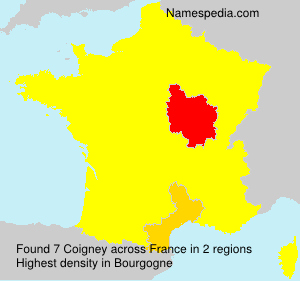 Surname Coigney in France Surname Coigney in France