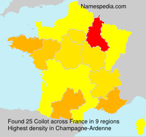 Surname Coilot in France Surname Coilot in France