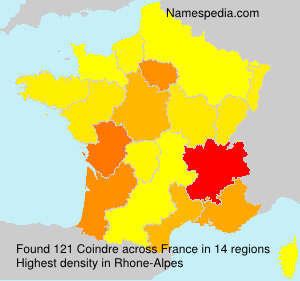 Surname Coindre in France Surname Coindre in France