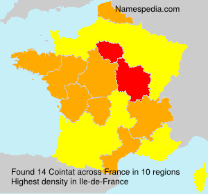 Surname Cointat in France Surname Cointat in France
