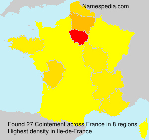 Surname Cointement in France Surname Cointement in France