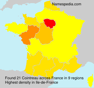 Surname Cointreau in France Surname Cointreau in France