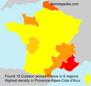 Surname Coisson in France Surname Coisson in France