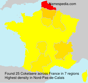 Surname Cokelaere in France Surname Cokelaere in France