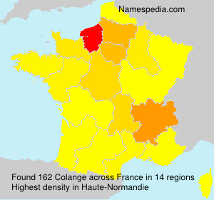 Surname Colange in France Surname Colange in France
