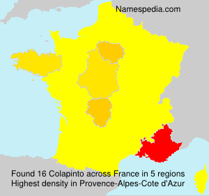 Surname Colapinto in France Surname Colapinto in France