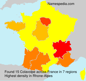 Surname Colavolpe in France Surname Colavolpe in France