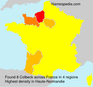 Surname Colbeck in France Surname Colbeck in France