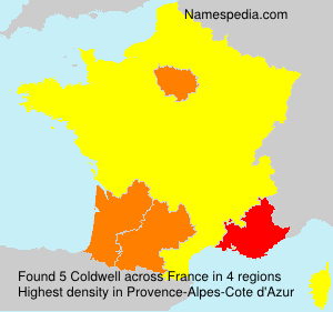 Surname Coldwell in France Surname Coldwell in France
