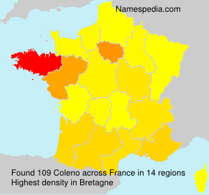 Surname Coleno in France Surname Coleno in France