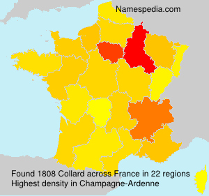 Surname Collard in France Surname Collard in France