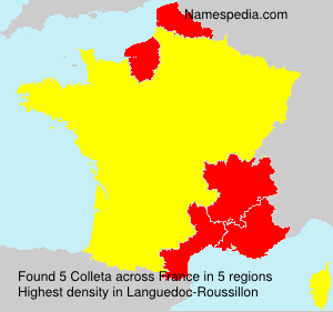 Surname Colleta in France Surname Colleta in France