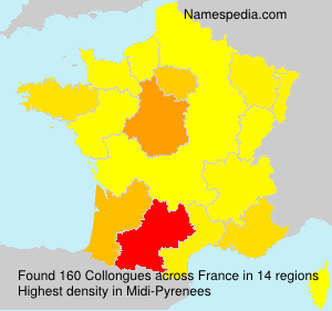 Surname Collongues in France Surname Collongues in France