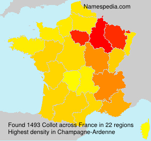 Surname Collot in France Surname Collot in France