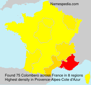 Surname Colombero in France Surname Colombero in France