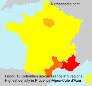 Surname Colombus in France Surname Colombus in France