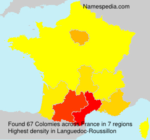 Surname Colomies in France Surname Colomies in France