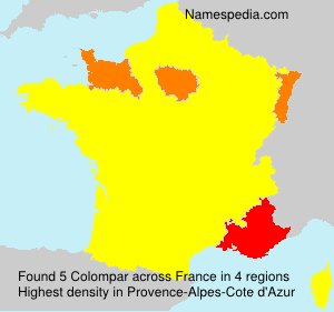 Surname Colompar in France Surname Colompar in France
