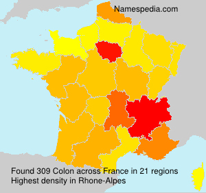 Surname Colon in France Surname Colon in France