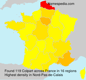 Surname Colpart in France Surname Colpart in France