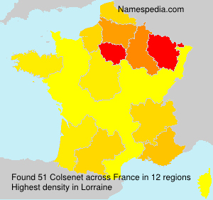 Surname Colsenet in France Surname Colsenet in France