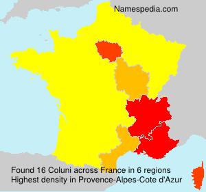 Surname Coluni in France Surname Coluni in France