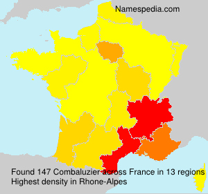 Surname Combaluzier in France Surname Combaluzier in France