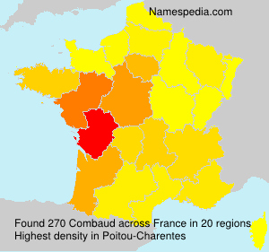 Surname Combaud in France Surname Combaud in France
