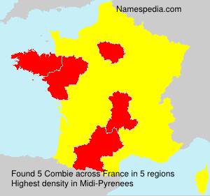 Surname Combie in France Surname Combie in France