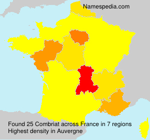 Surname Combriat in France Surname Combriat in France