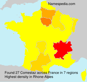Surname Comestaz in France Surname Comestaz in France