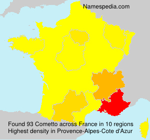 Surname Cometto in France Surname Cometto in France