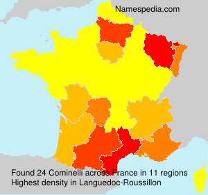 Surname Cominelli in France Surname Cominelli in France